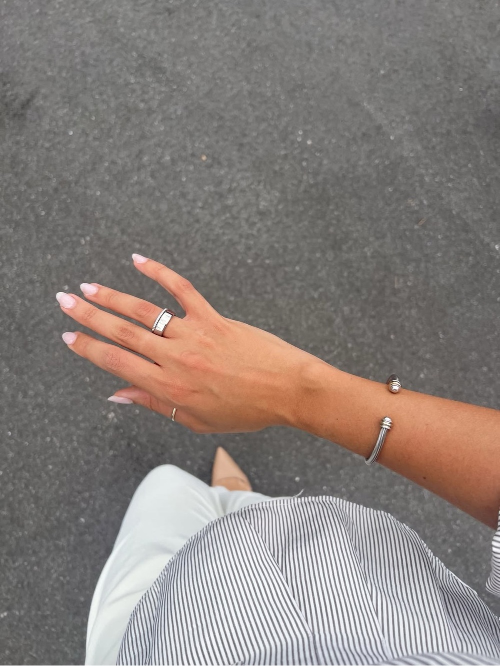 Polished Silver Band Ring - Silver